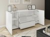Commode Sarasota 191 (Blanc + Blanc brillant)