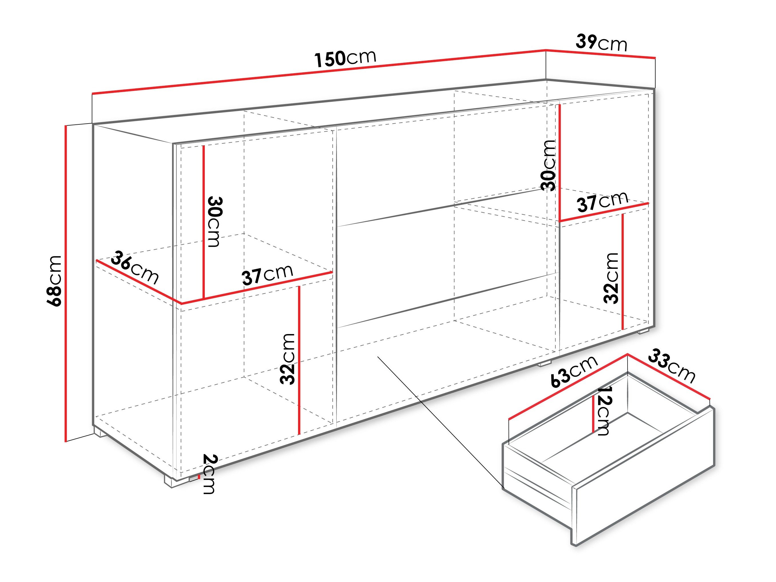 Commode Sarasota 191 (Graphite)