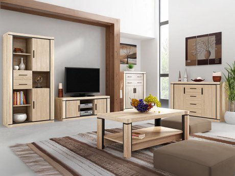 Ensemble de salon Lorelie 124 (Sonoma chêne)