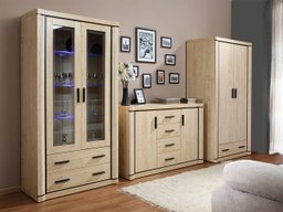 Ensemble de salon Lorelie 125 (Sonoma chêne)