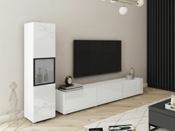 Ensemble de salon Sarasota 192 (Blanc + Blanc brillant)
