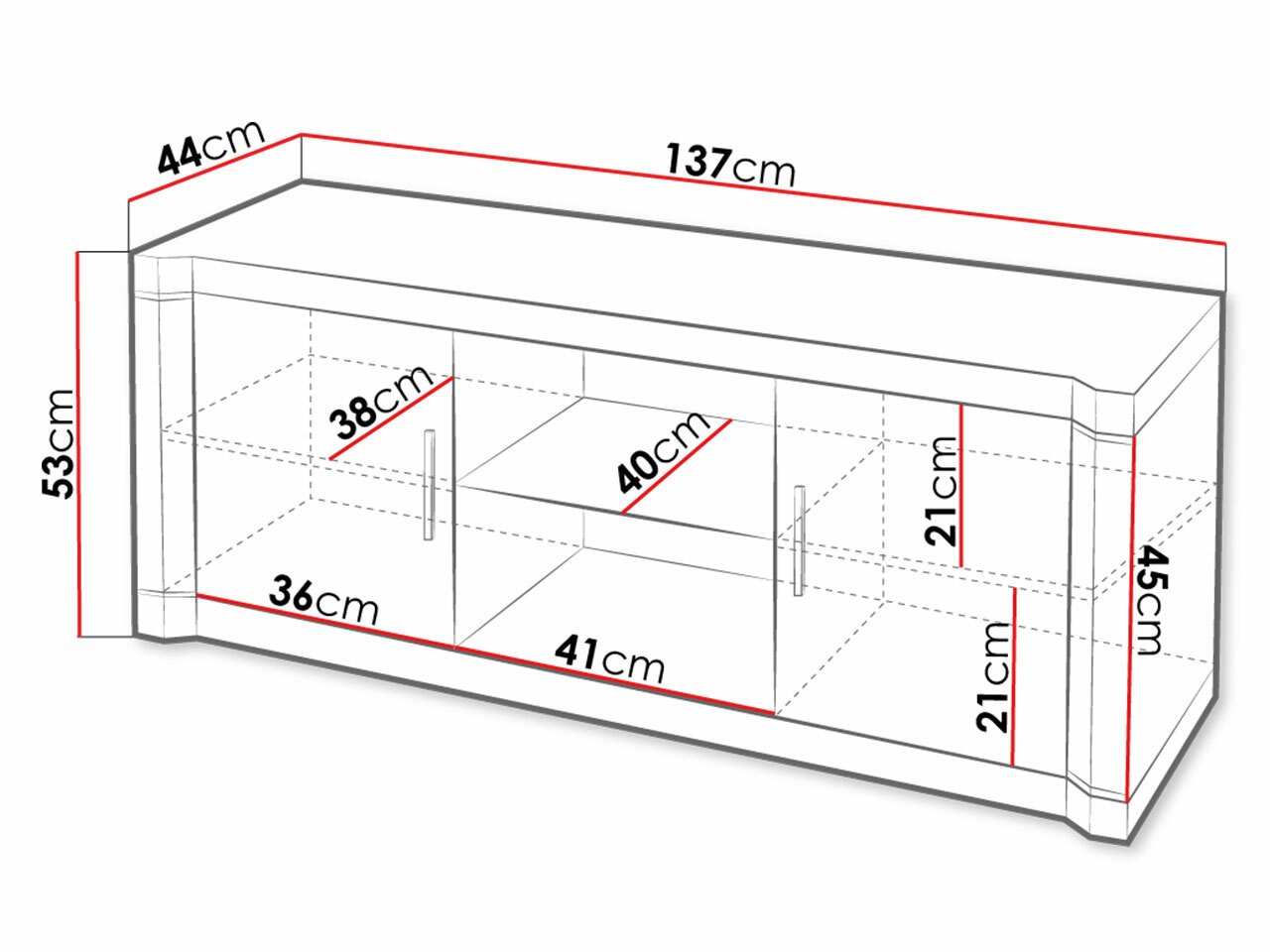 Meuble TV Lorelie 111 (Truffe chêne)