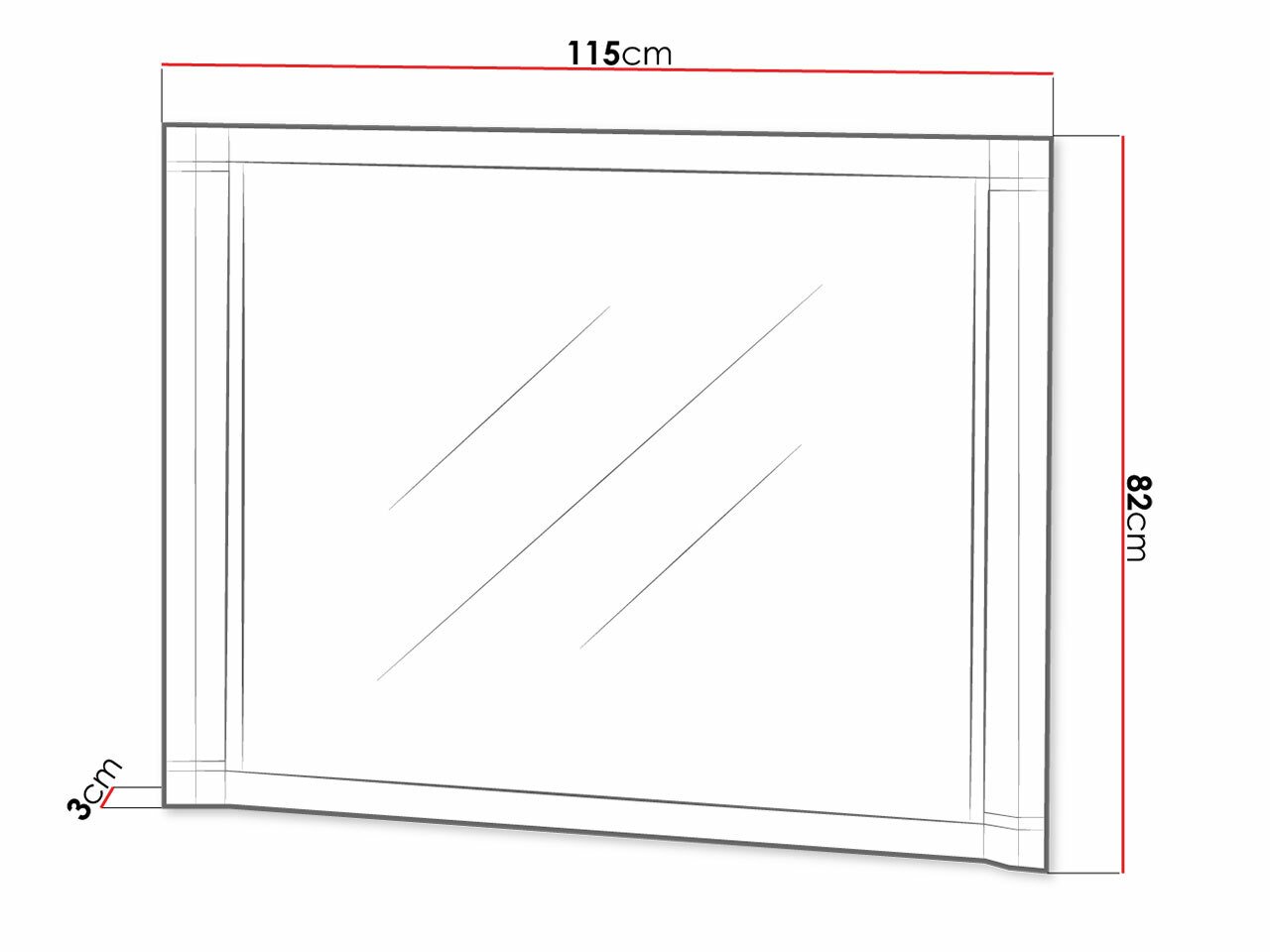 Miroir Lorelie 108 (Sonoma chêne)