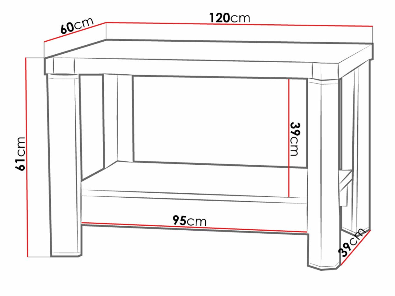 Table basse Lorelie 114 (Truffe chêne)