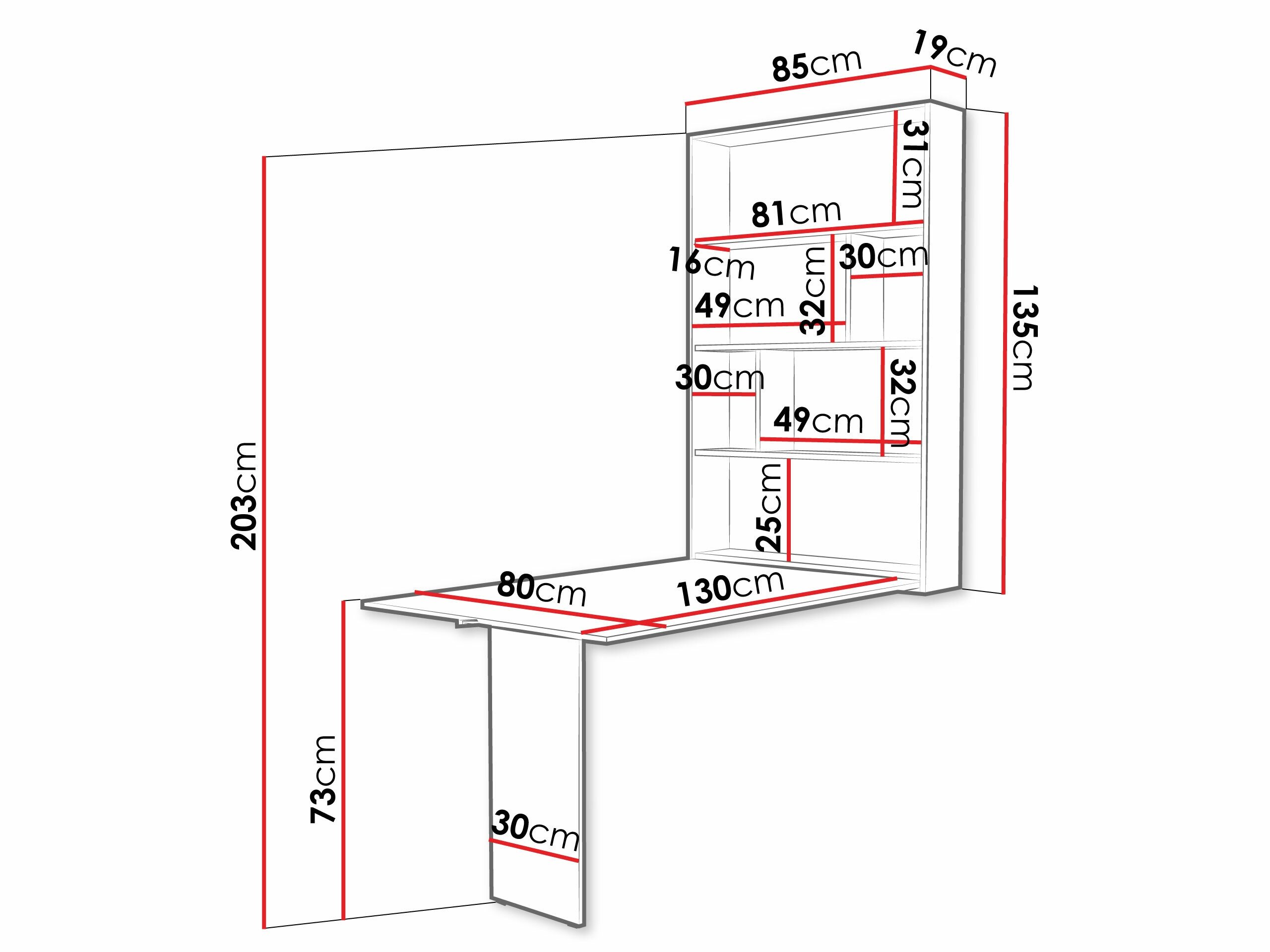 Table pliante Hartford 428 (Sonoma chêne)