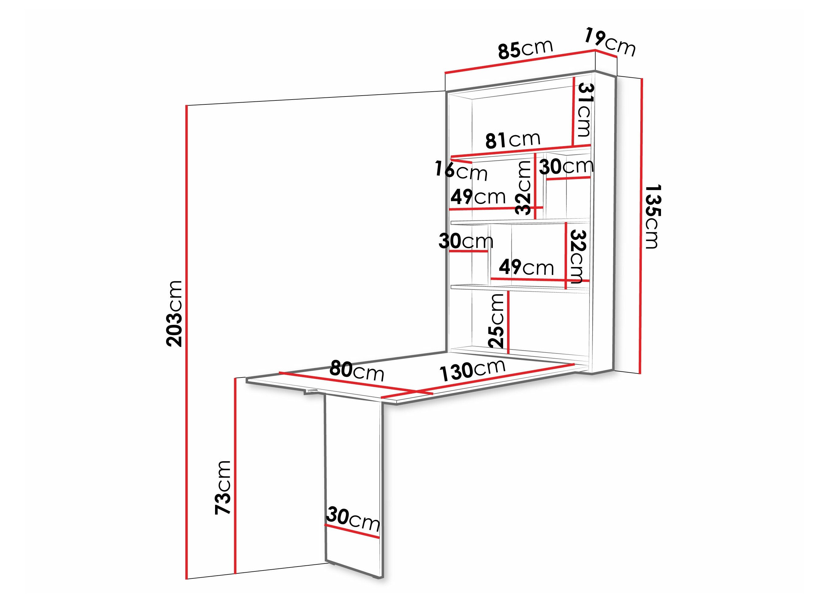 Table pliante Pinis III (Blanc)