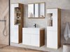 Ensemble de salle de bain Sarasota 194 (Chêne wotan + Blanc brillant)