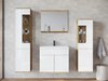 Ensemble de salle de bain Sarasota 194 (Chêne wotan + Blanc brillant)
