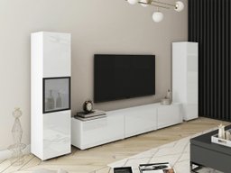 Ensemble de salon Sarasota 193 (Blanc + Blanc brillant)