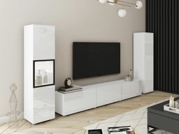 Ensemble de salon Sarasota 193 (Blanc + Blanc brillant)