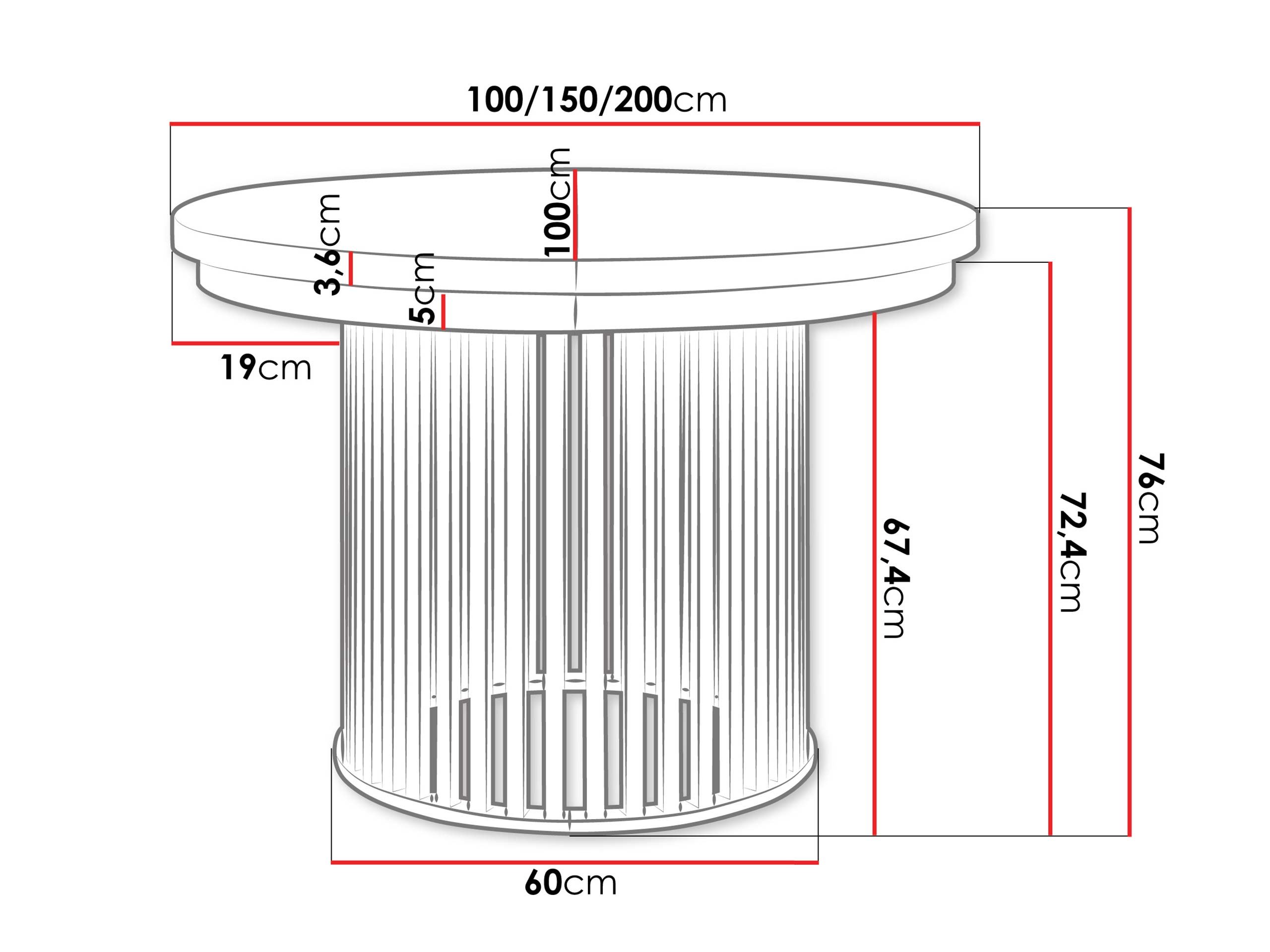 Table Racine 145 (Cachemire + Doré)
