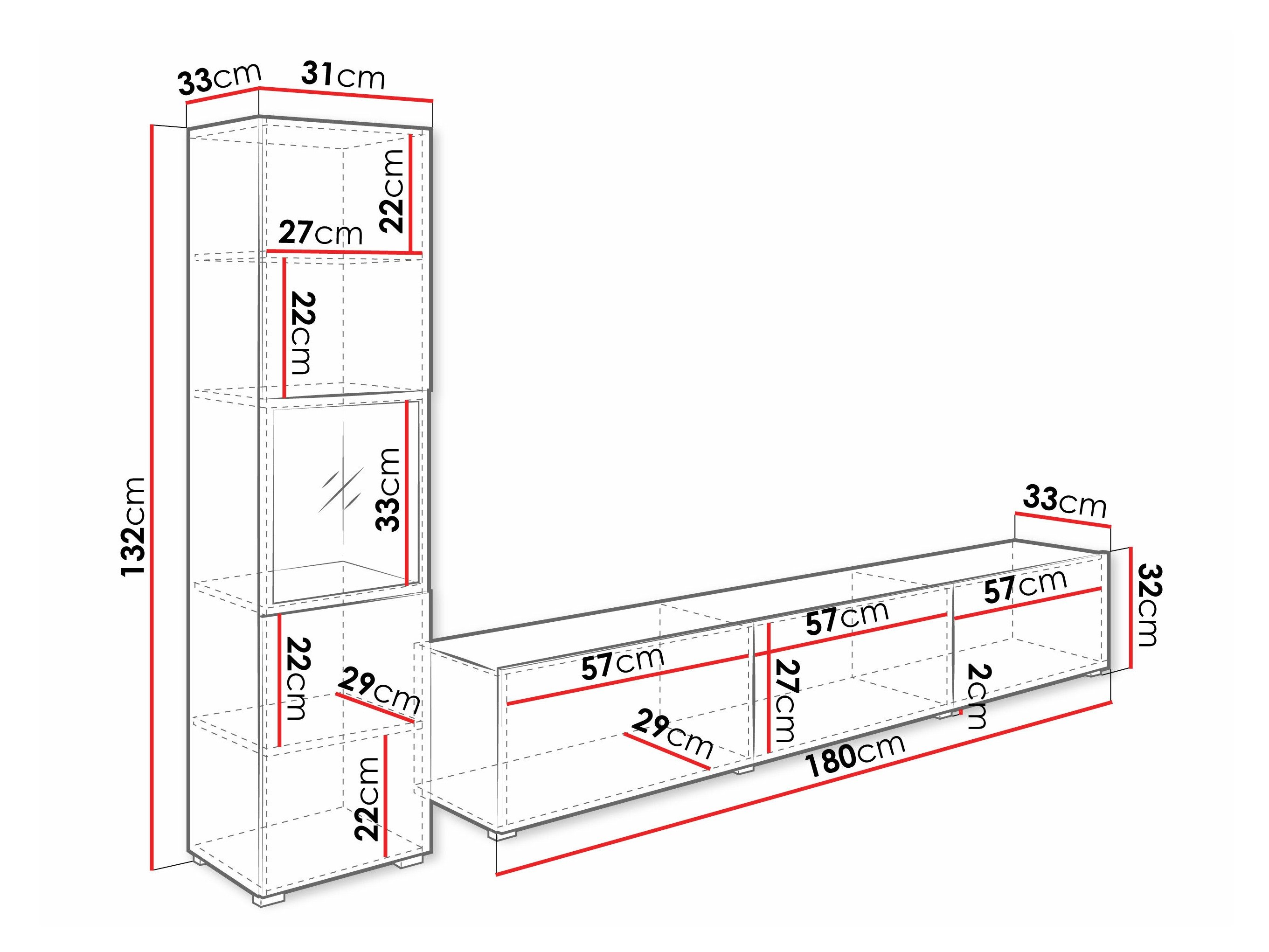 Ensemble de salon Sarasota 192 (Blanc + Blanc brillant)