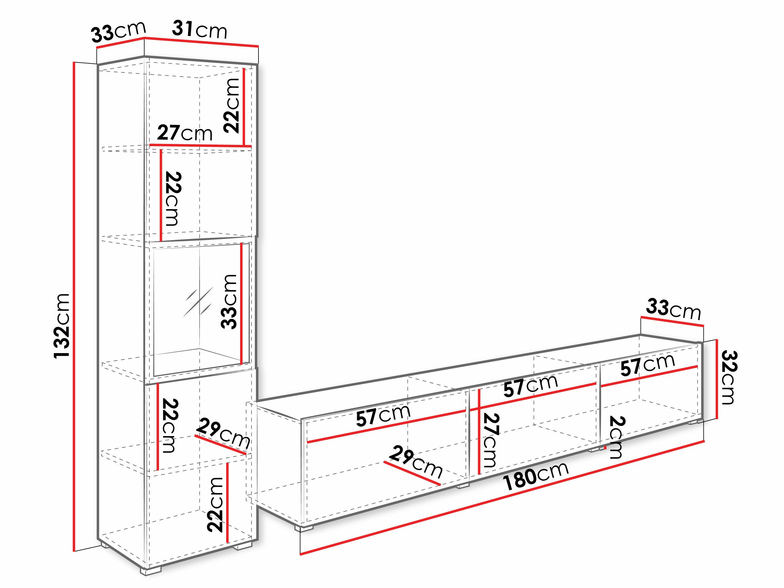 Ensemble de salon Sarasota 192 (Chêne wotan + Graphite)