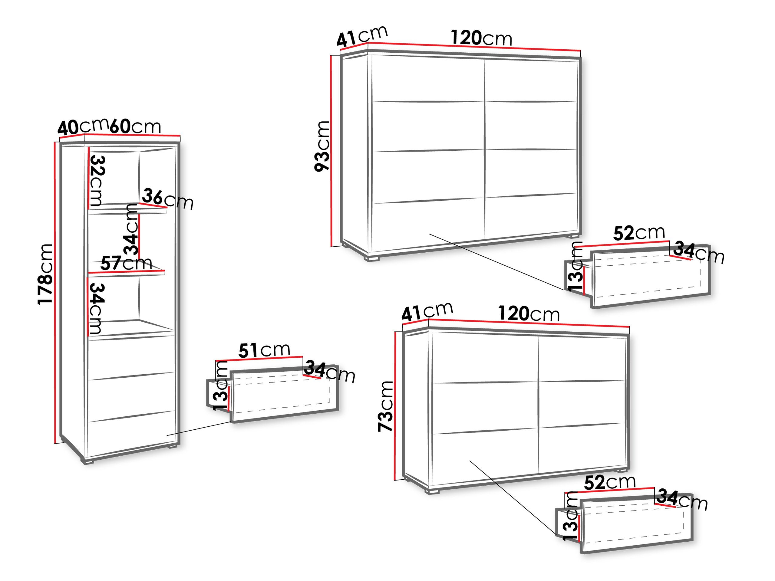 Ensemble de salon Comfivo Tutela I (Blanc)