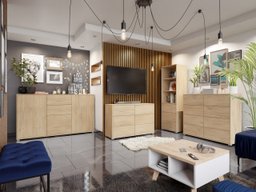 Ensemble de salon Comfivo Tutela II (Chêne)