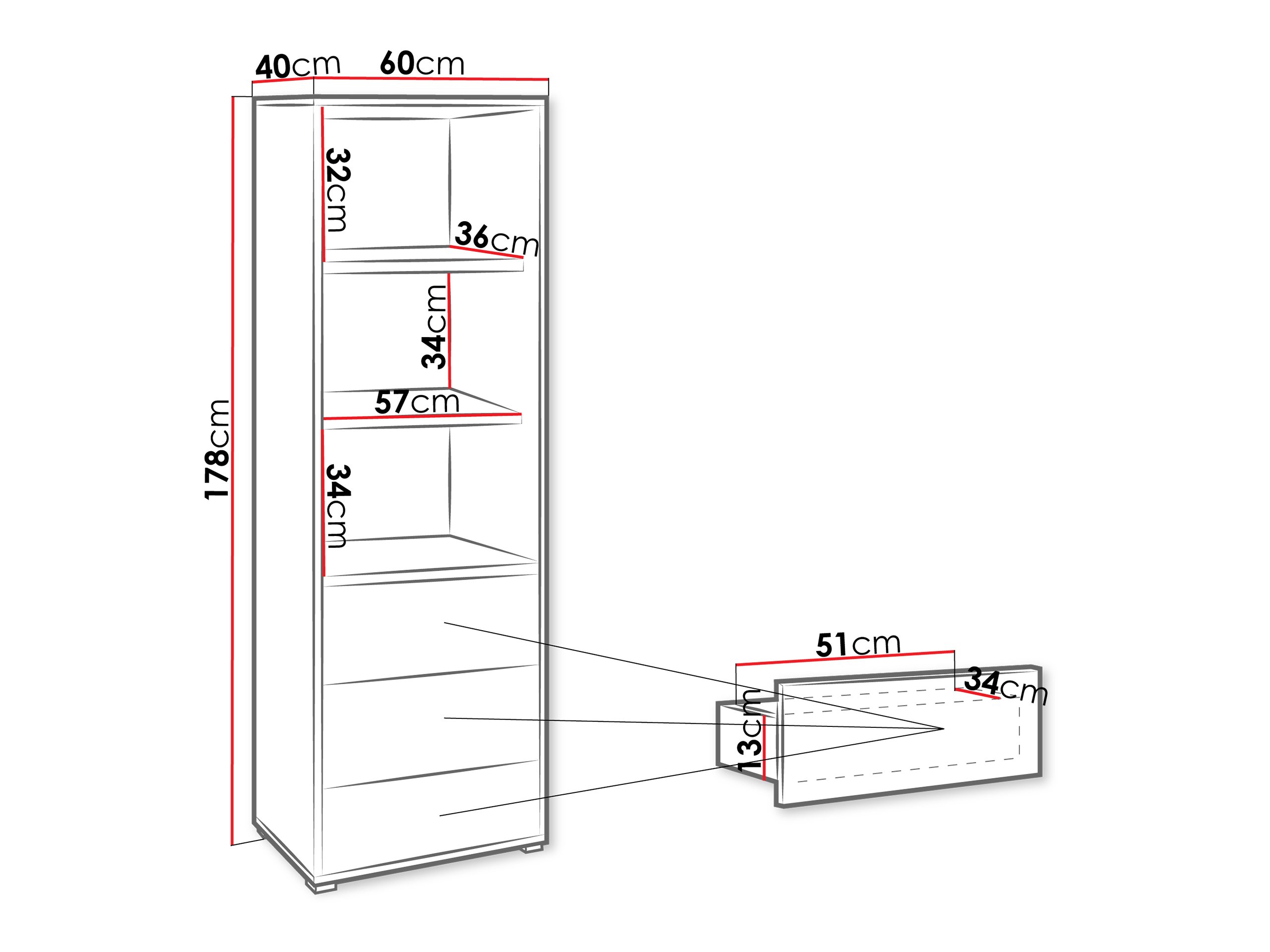 Étagère Comfivo Tutela (Blanc)
