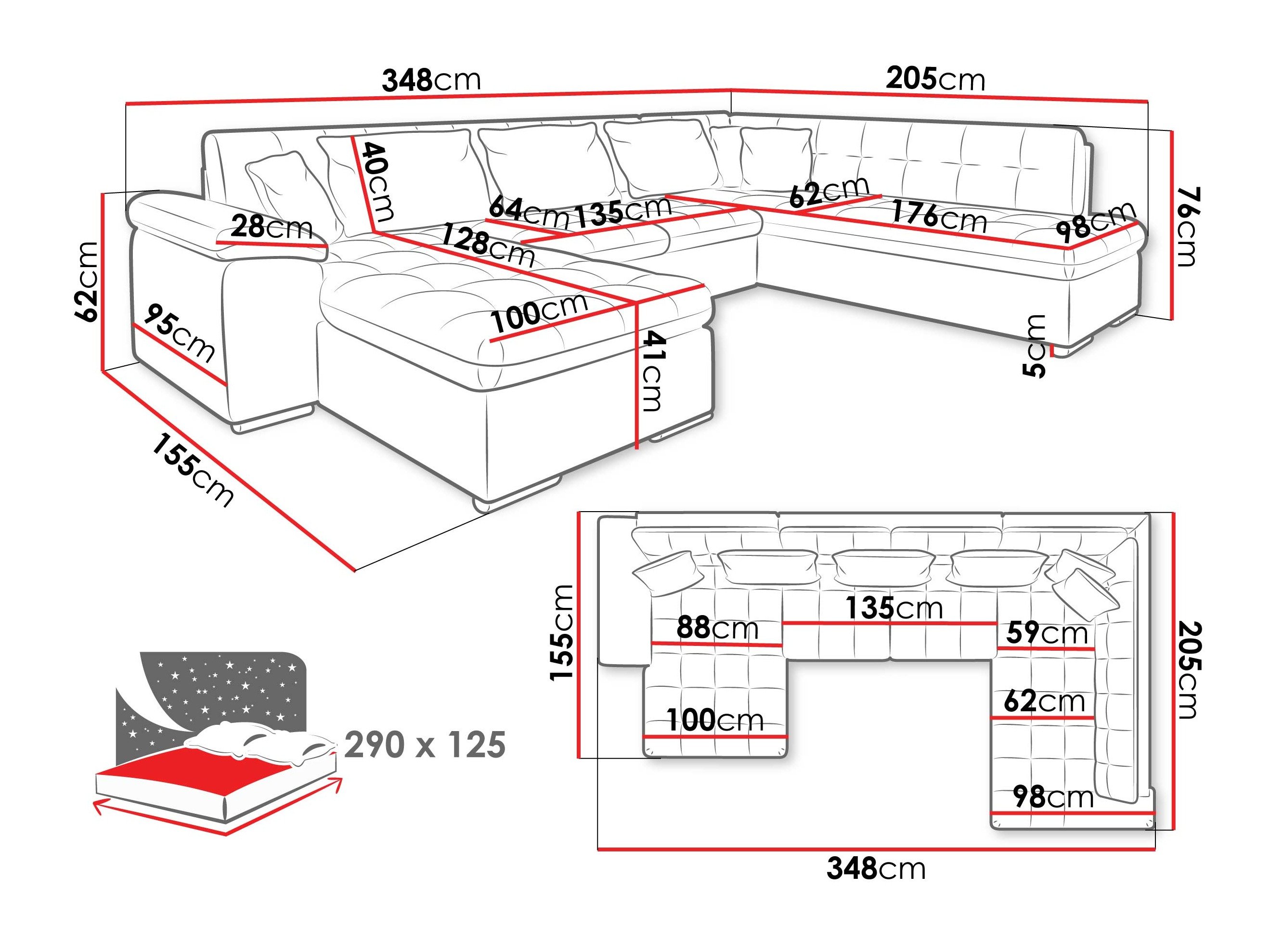 Canapé d'angle Comfivo Gemma II (Droit)