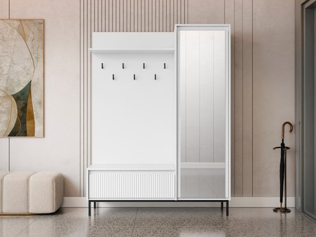 Meuble d'entrée Comfivo Delruva (Blanc)