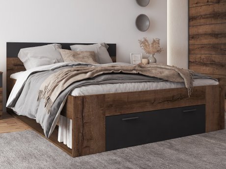 Lit Melvele 108 (Chêne du Monastery + Noir)