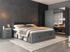 Lit Levruvu 106 (Chêne gris + Noir)