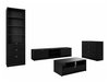 Ensemble de salon Comfivo Larmire 118 (Noir)