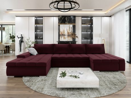 Canapé d'angle Comfivo Oliva I (Venus Velvet 2932 + Miu 2059)