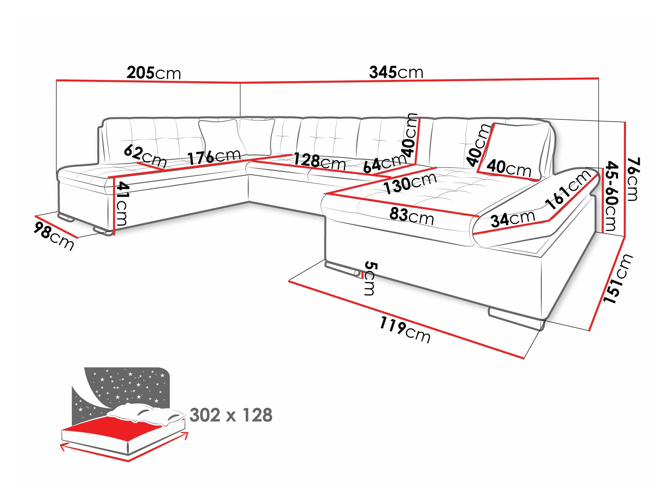Canapé d'angle Comfivo Tilia II (Baloo 2073)