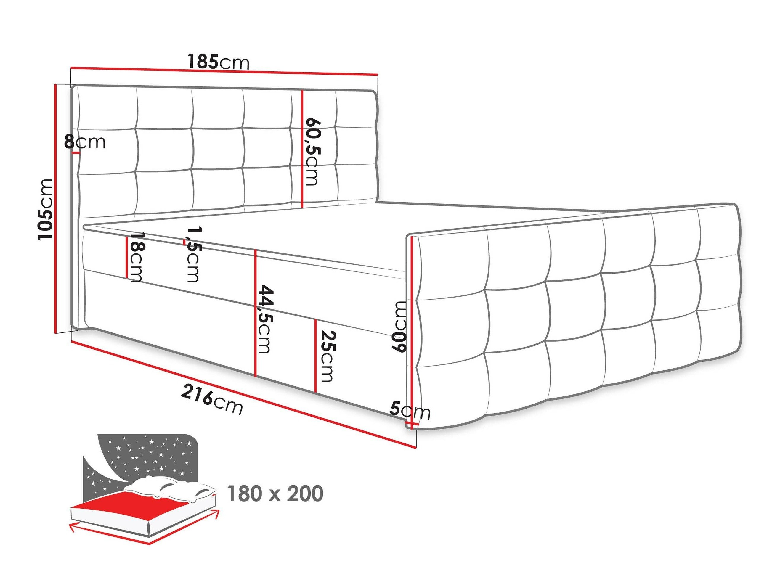 Lit boxspring Memphis 113 (Soft 011)