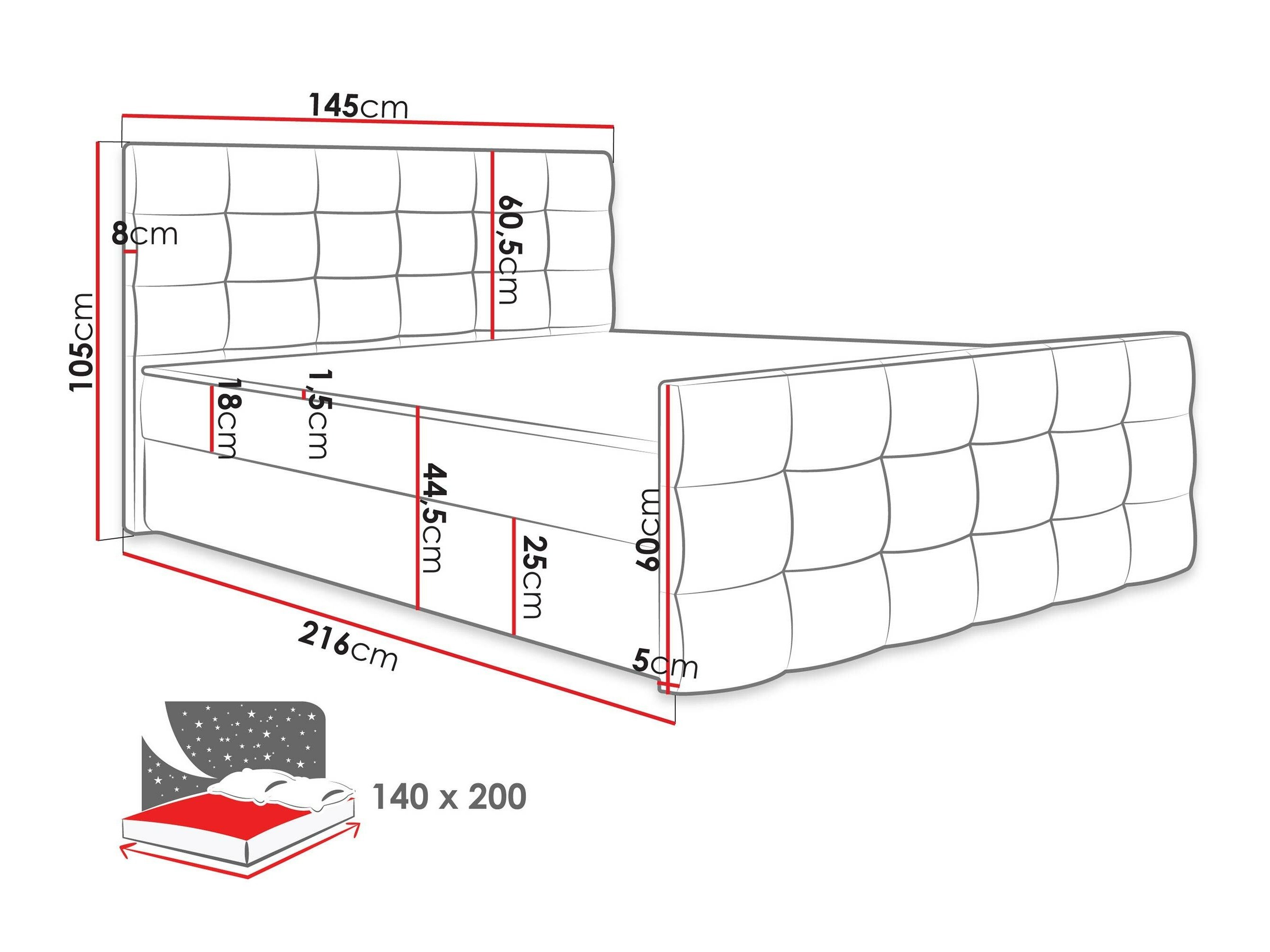 Lit boxspring Memphis 113 (Soft 017)