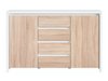 Commode Nolroma 103 (Blanc + Sonoma chêne)