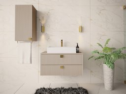 Ensemble de salle de bain Panium I (Brun clair)