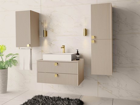 Ensemble de salle de bain Panium II (Brun clair)