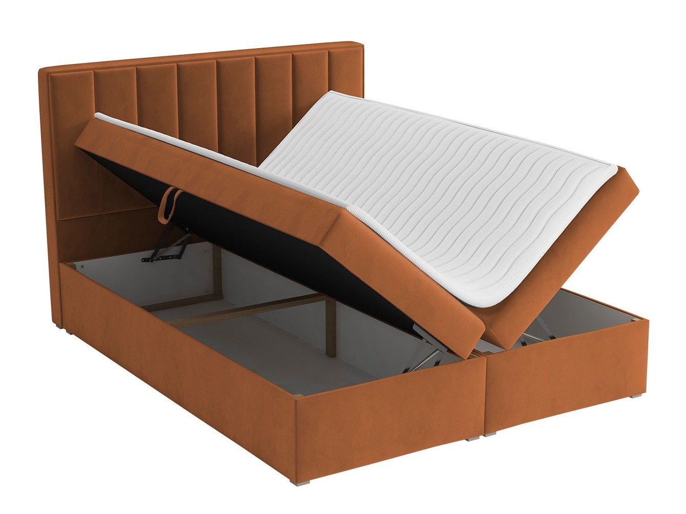 Lit continental Pomona 116 (Magic velours 2213)