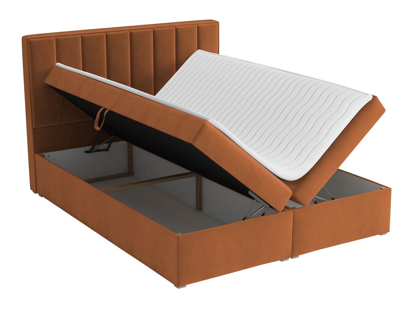 Lit continental Pomona 116 (Magic velours 2217)