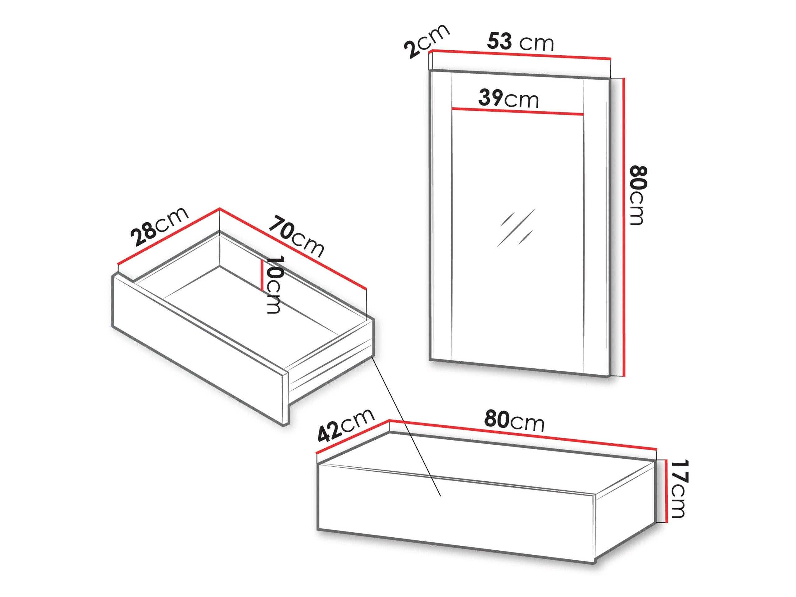 Coiffeuse Evavese 109 (Noir)