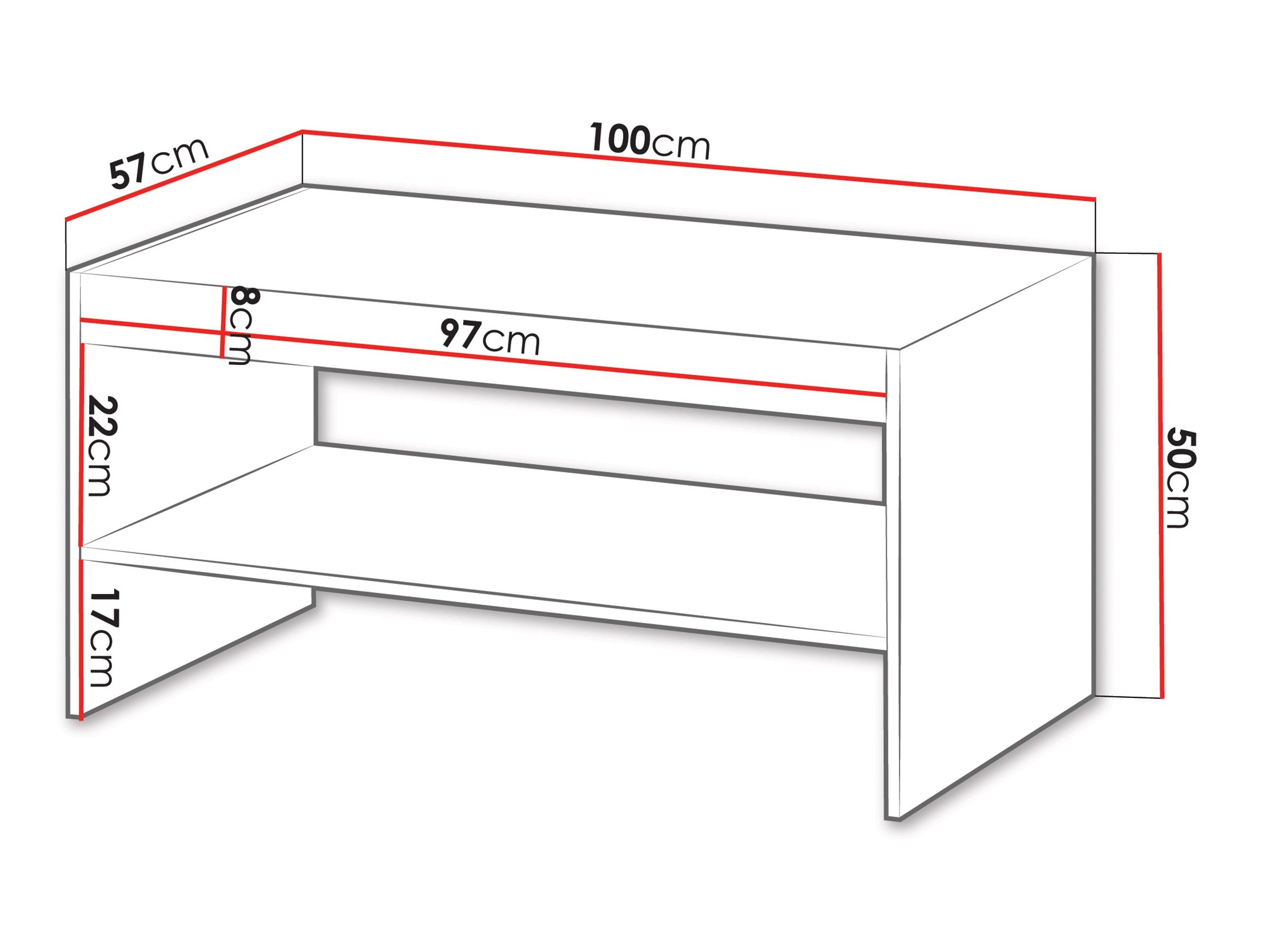 Table basse Evavese 107 (Noir)