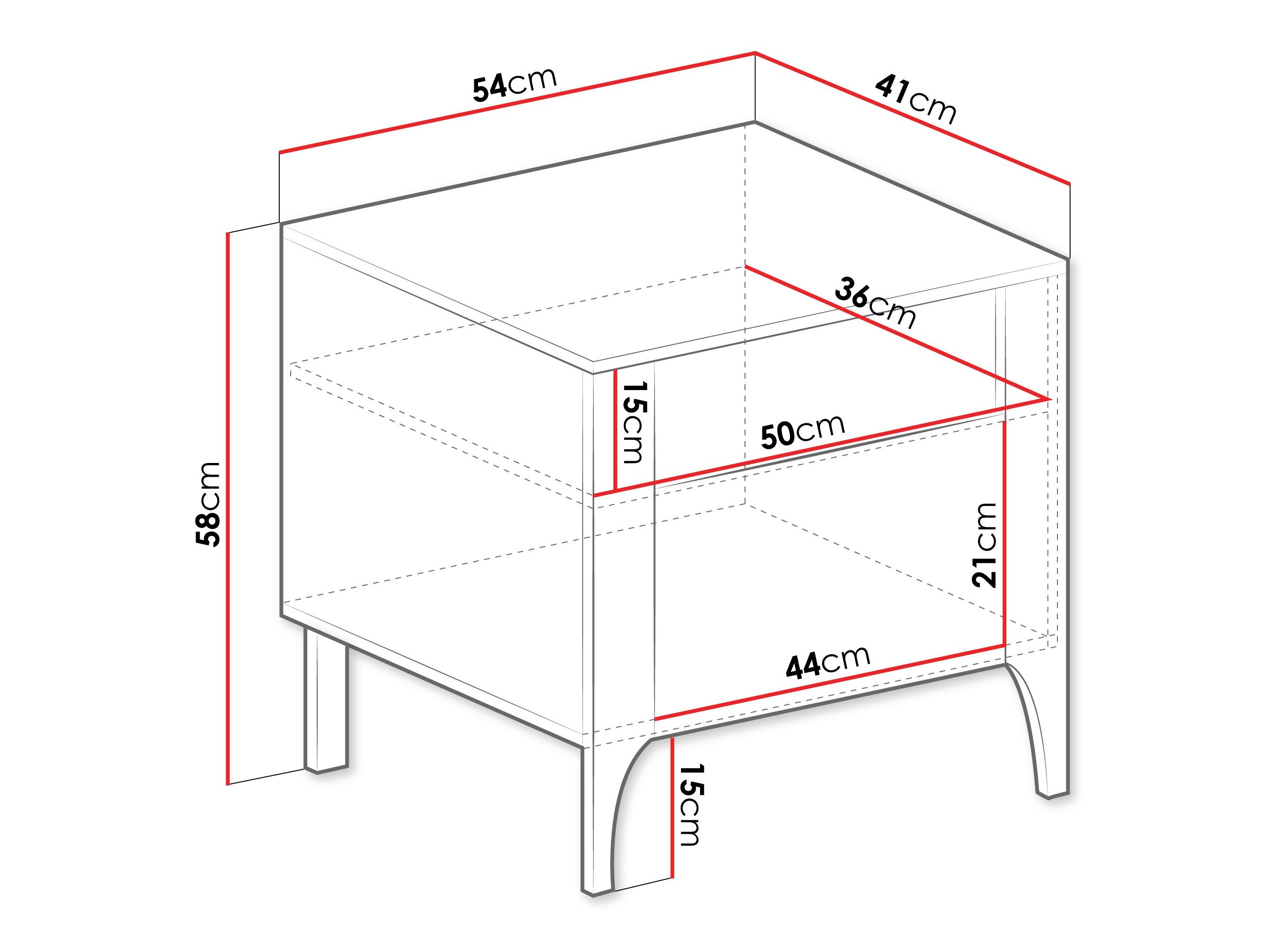 Table de chevet Mavtoru 110 (Noir)