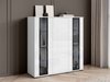 Buffet Torcame 100 (Blanc + Blanc brillant)