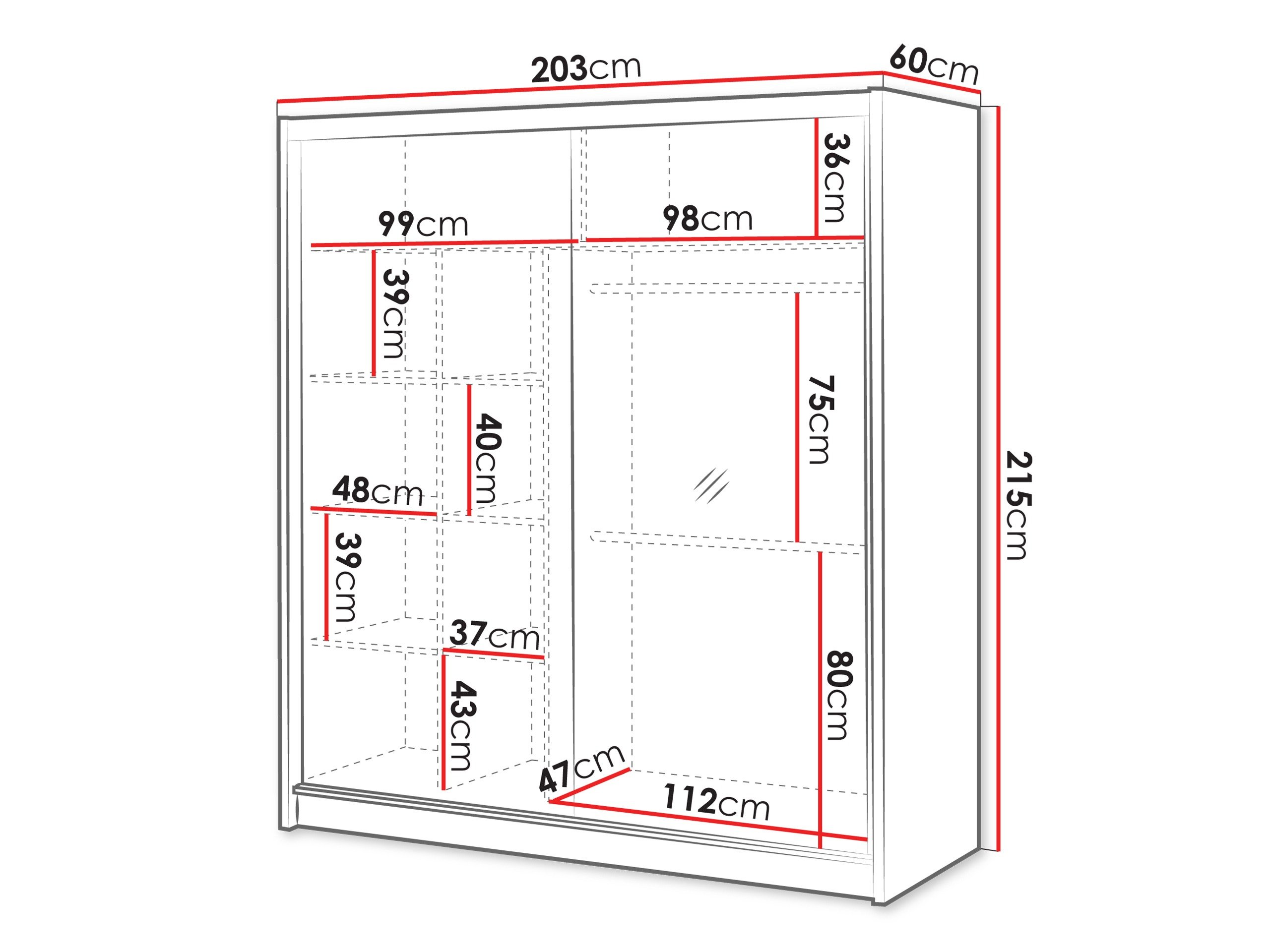 Armoire Gemes (Cachemire + Chêne wotan)