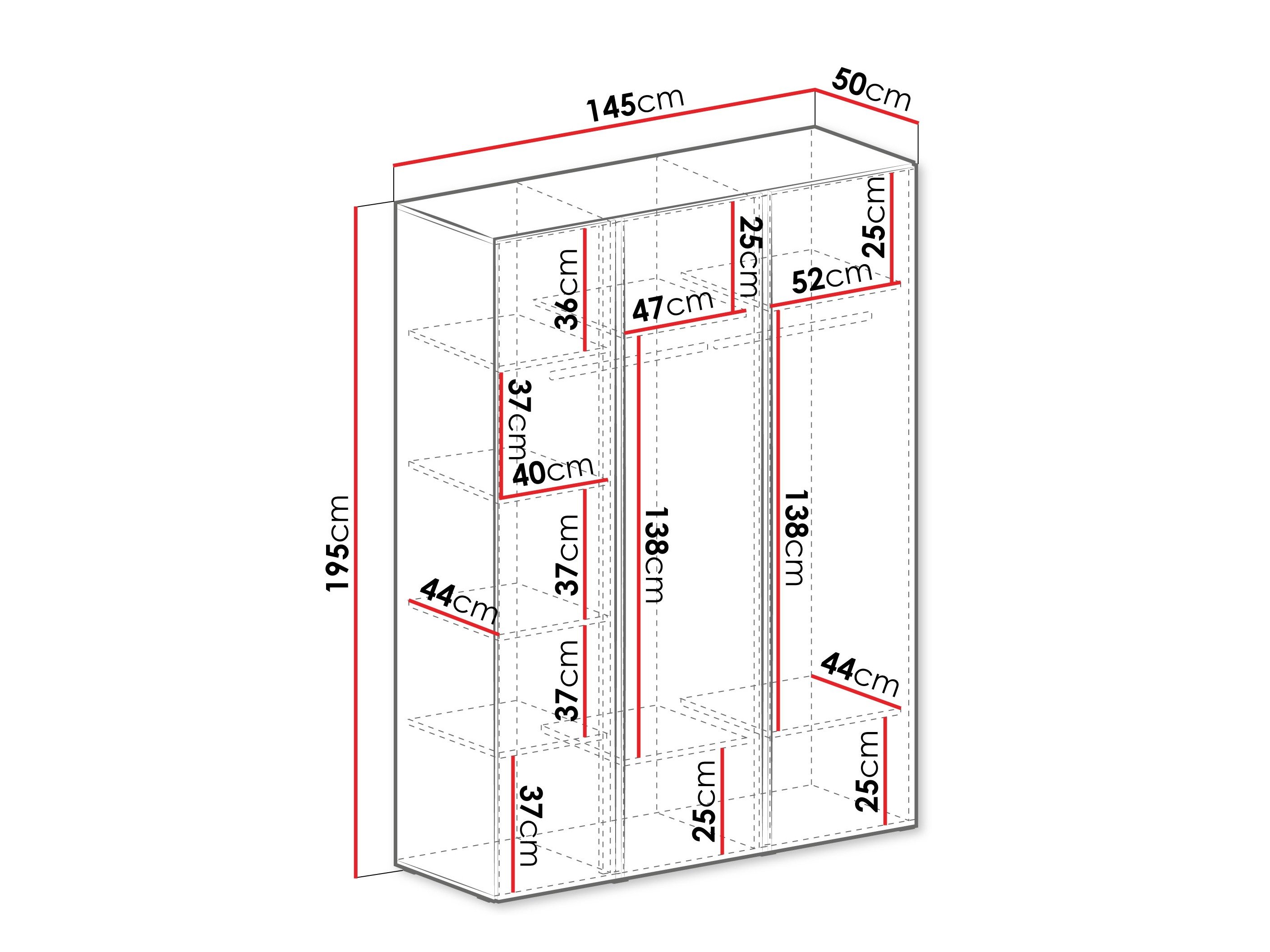 Armoire Fiosono 100 (Beige + Chêne clair)