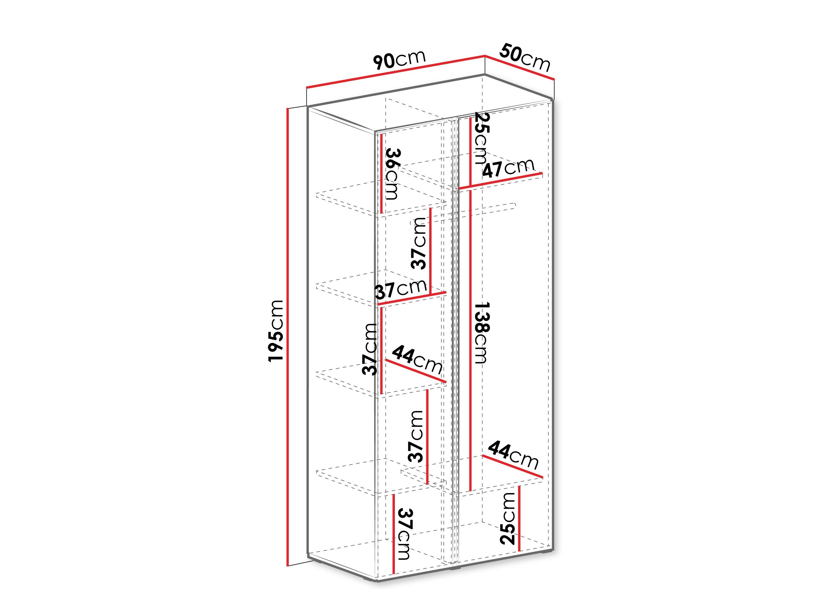 Armoire Fiosono 102 (Beige + Chêne)