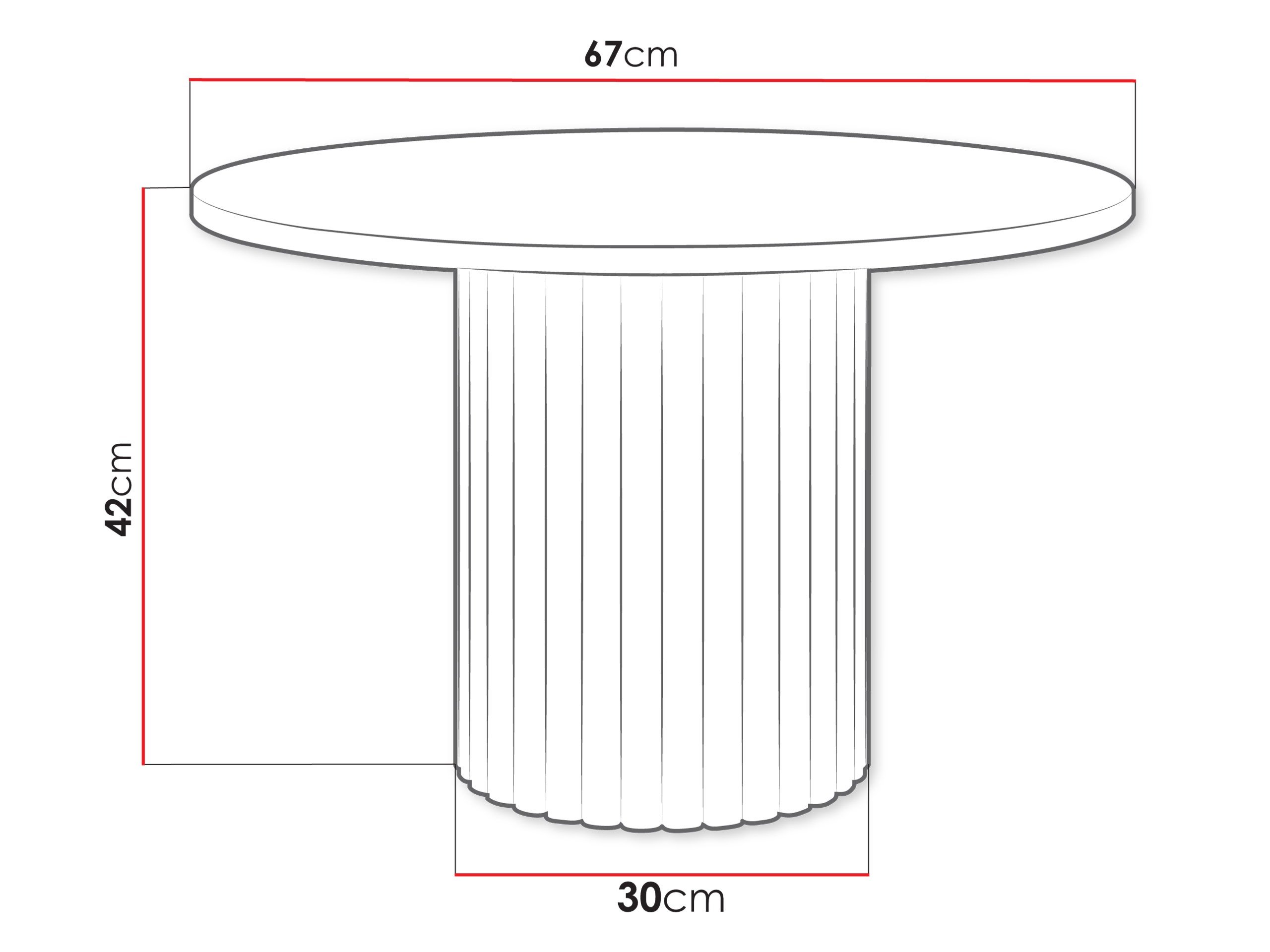 Table basse Dearborn 107 (Blanc)