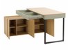 Bureau d'angle Fiosono 110 (Beige + Chêne clair)