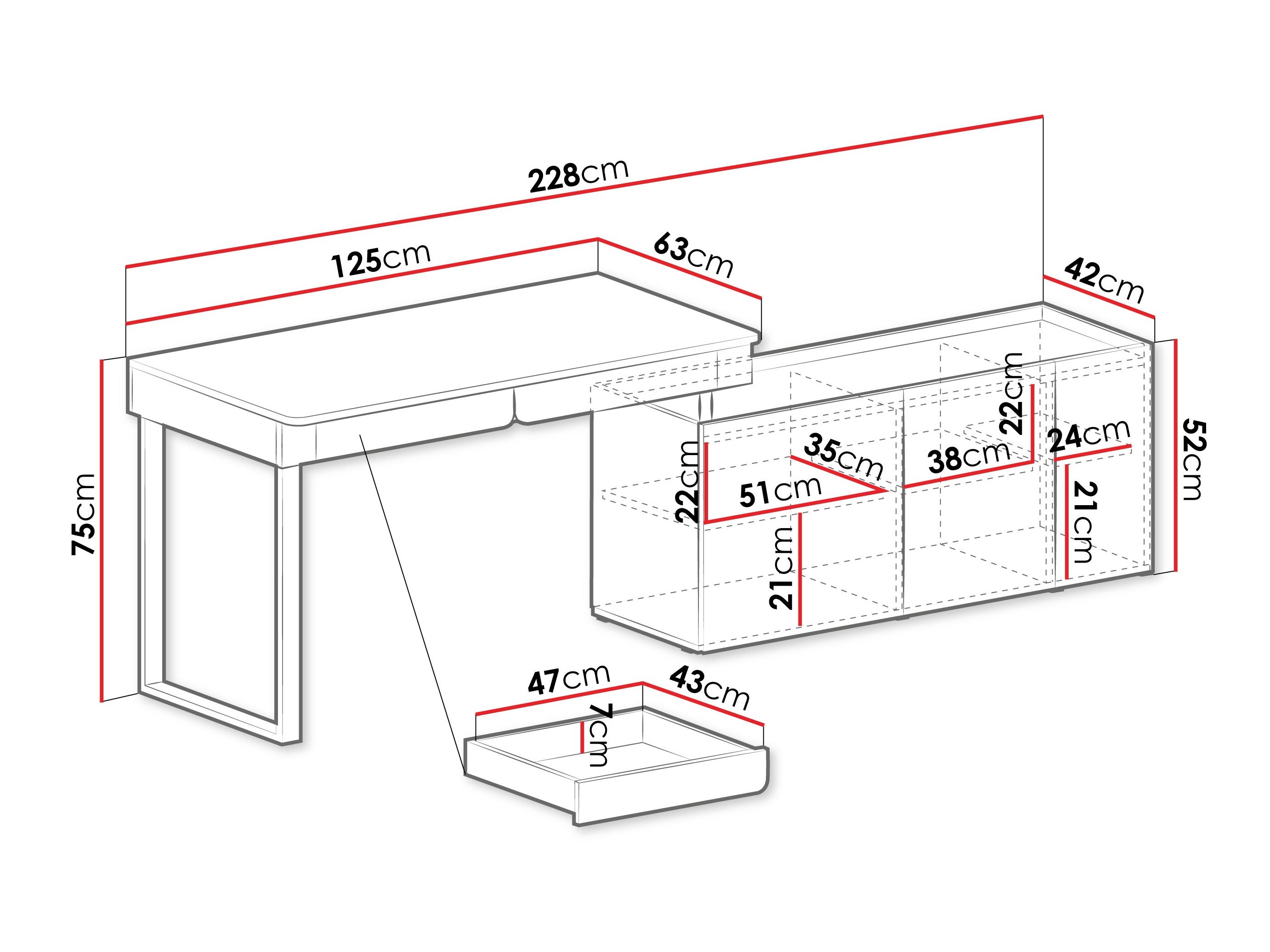 Bureau d'angle Fiosono 110 (Vert poussiéreux + Chêne)