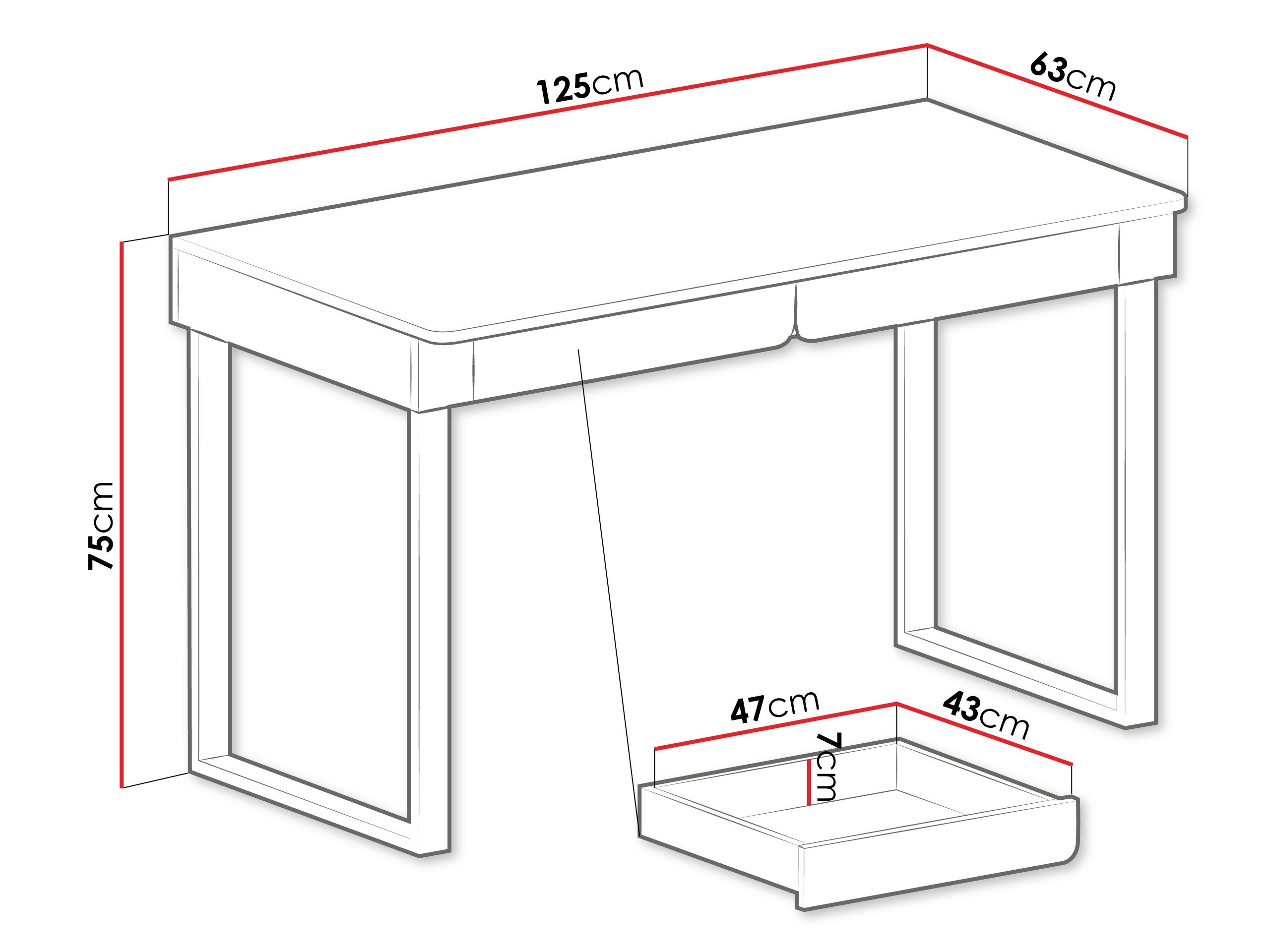 Bureau Fiosono 109 (Beige + Chêne)