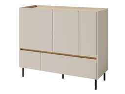 Commode Fiosono 107 (Beige + Chêne clair)