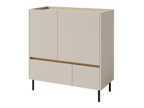 Commode Fiosono 108 (Beige + Chêne clair)