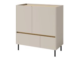 Commode Fiosono 108 (Beige + Chêne)
