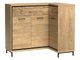 Commode d'angle Etrmoni 106 (Clair bois + Chêne)
