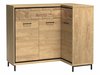 Commode d'angle Etrmoni 106 (Clair bois + Chêne)